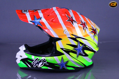 Kask Shoei fluo-spirala 46